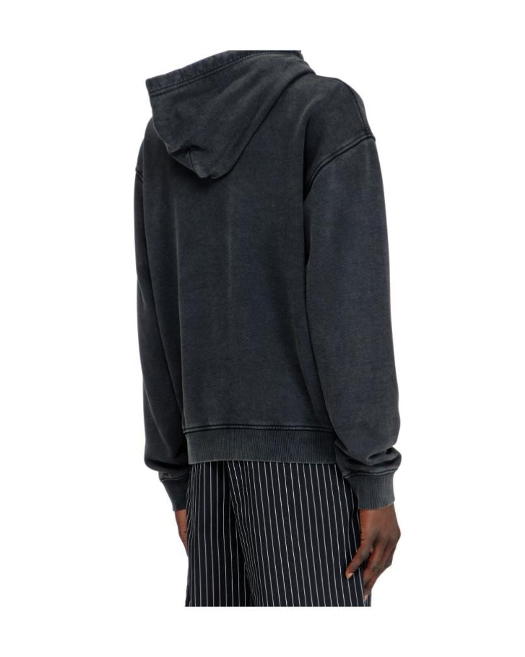 DIESEL Blue Embellished Printed Hoodie for men