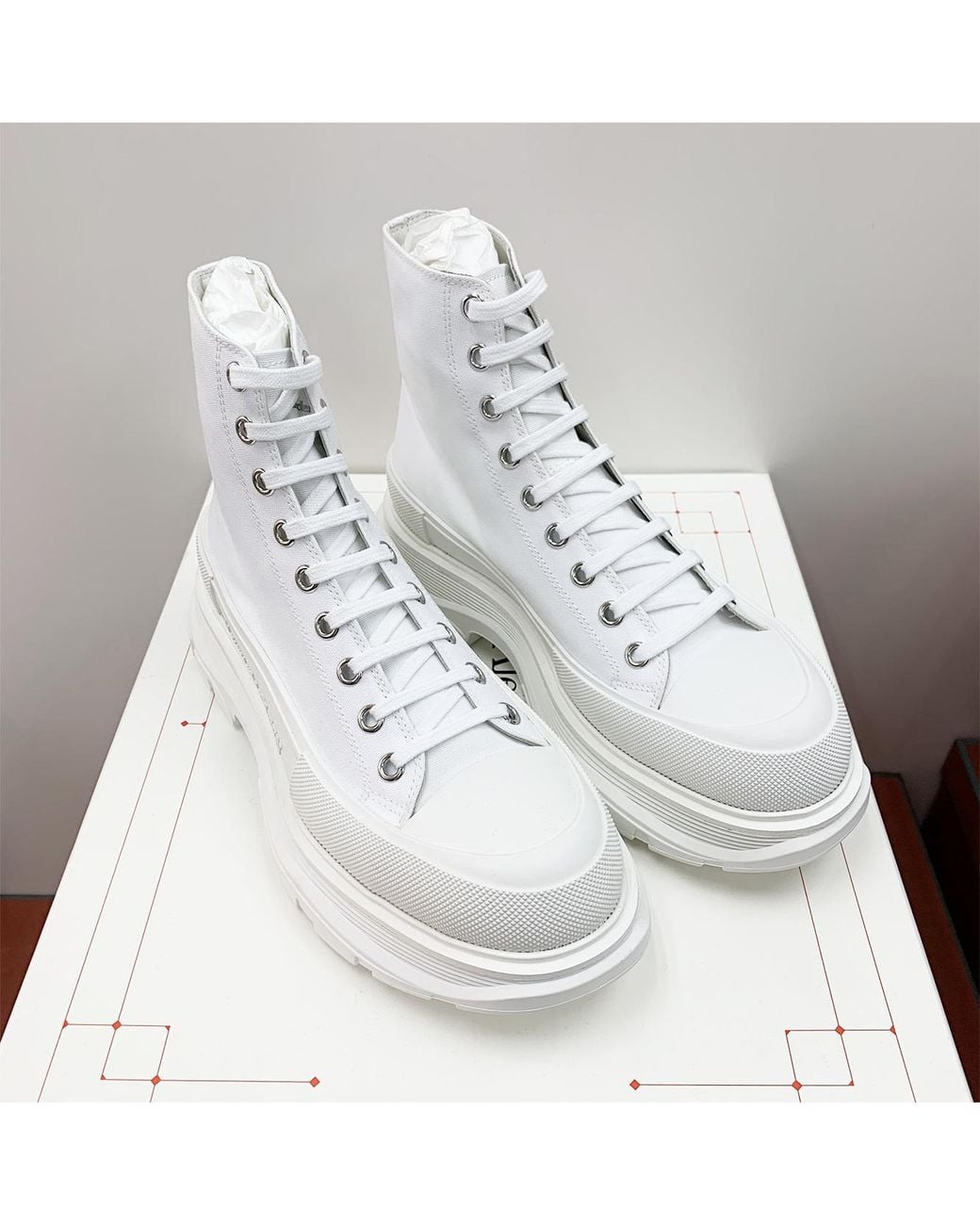 McQueen Natural Tread Slick Boots for men