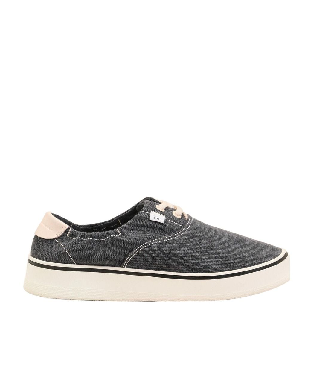 AMI Multicolor Tennis Washed-Effect Sneakers for men