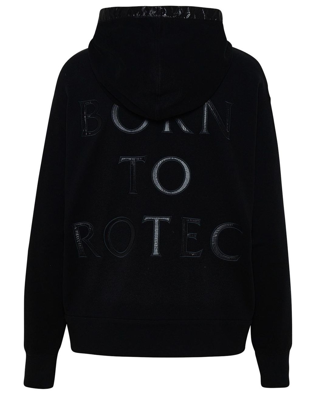 Moncler Black Born To Protect-Print Hoodie