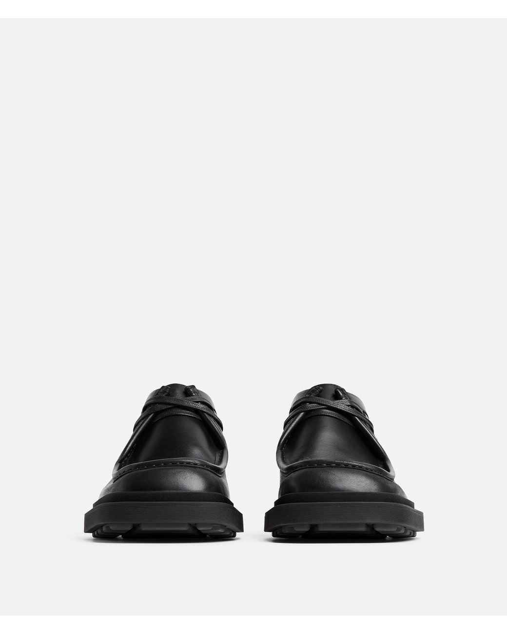 Bottega Veneta Black Ben Lace-Up Shoes for men