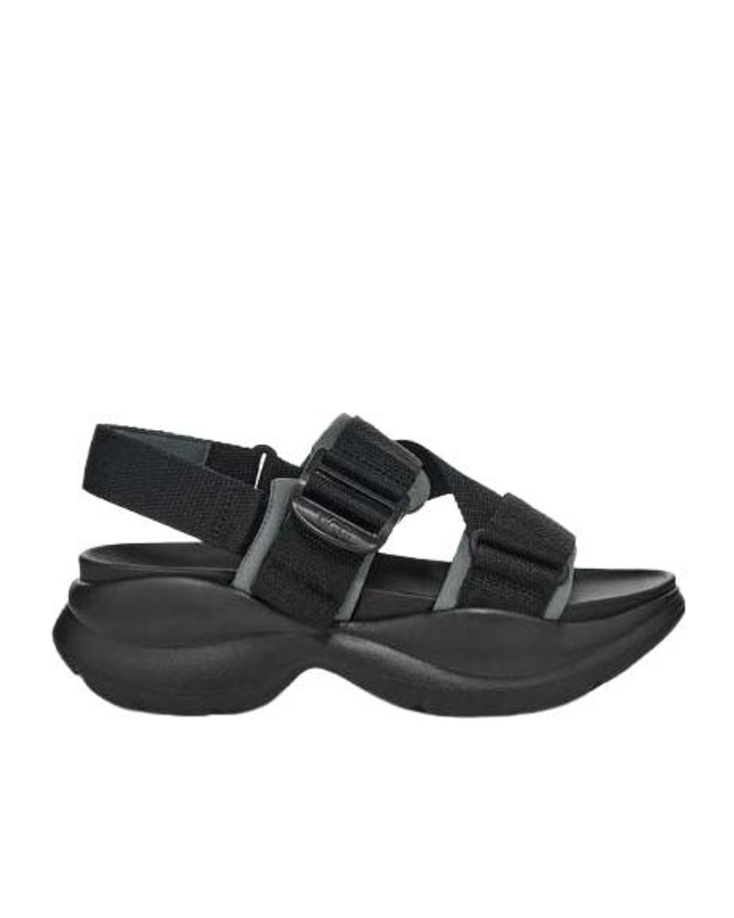 Ugg Black Open-Toed High-Heeled Sandals