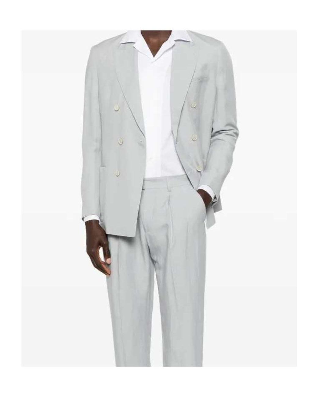 Lardini White Pasunnie Camp-Collar Shirt for men