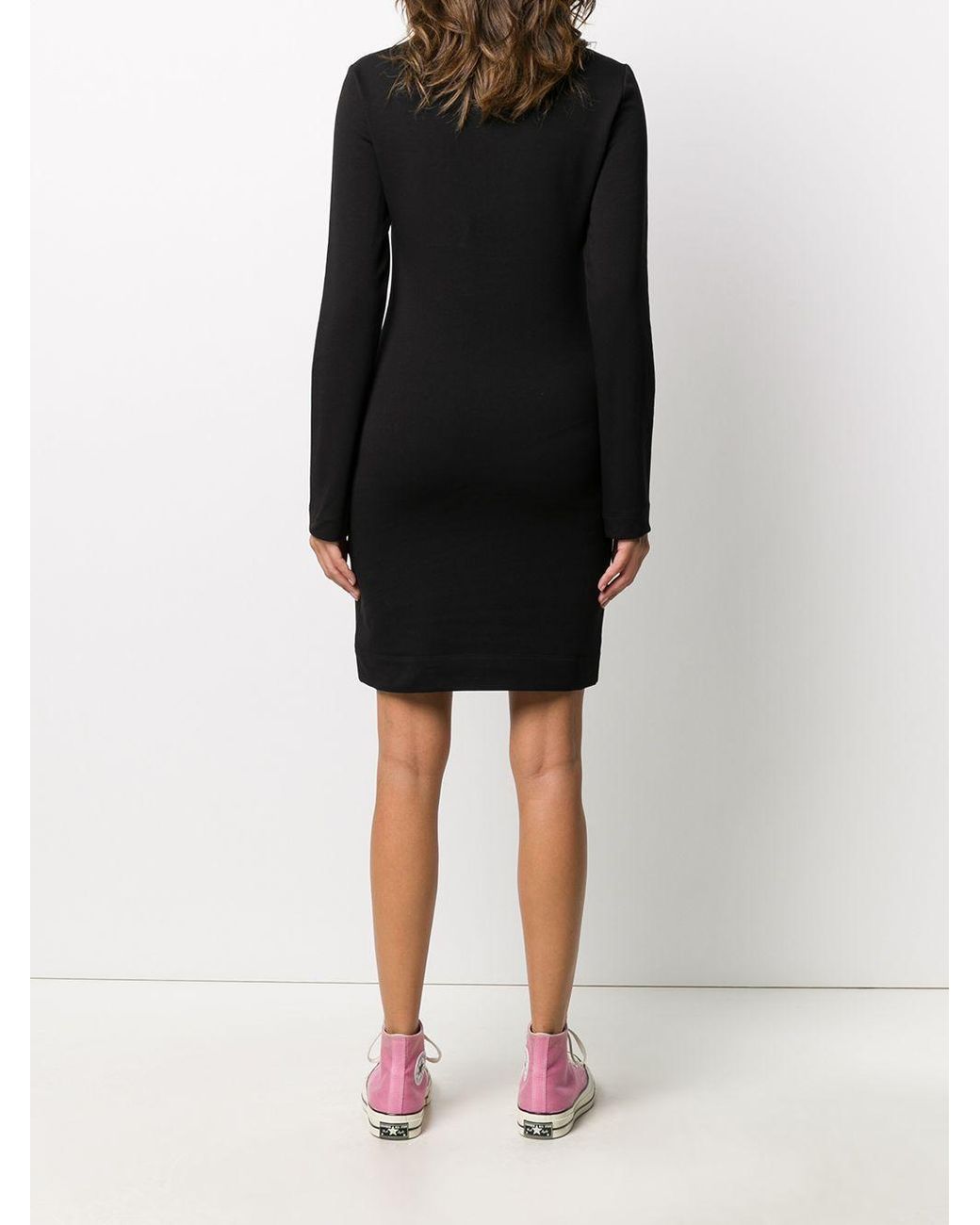 Moschino Black Logo Detail Dress