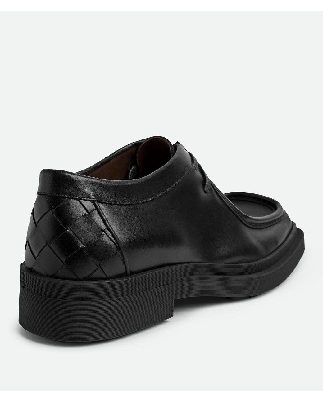 Bottega Veneta Black Ben Lace-Up Shoes for men