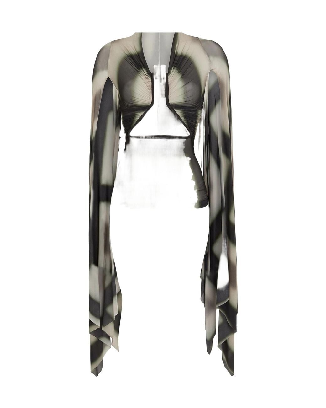 Rick Owens Black Twotone Longsleeve Top
