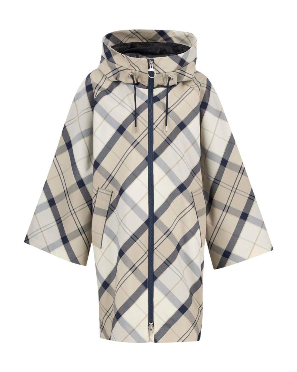 Barbour Metallic Kinsale Tartan Showerproof Cape