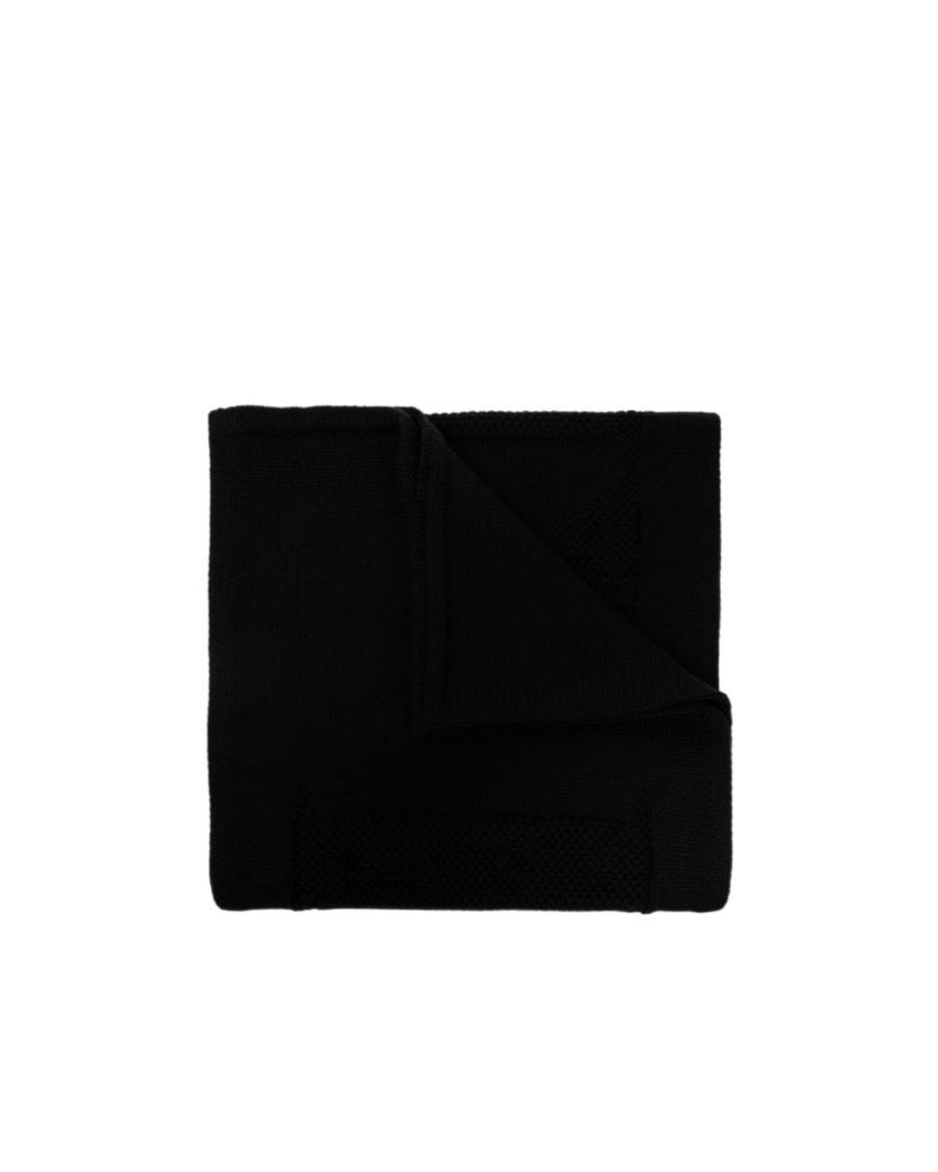 Lanvin Black Logo Scarf