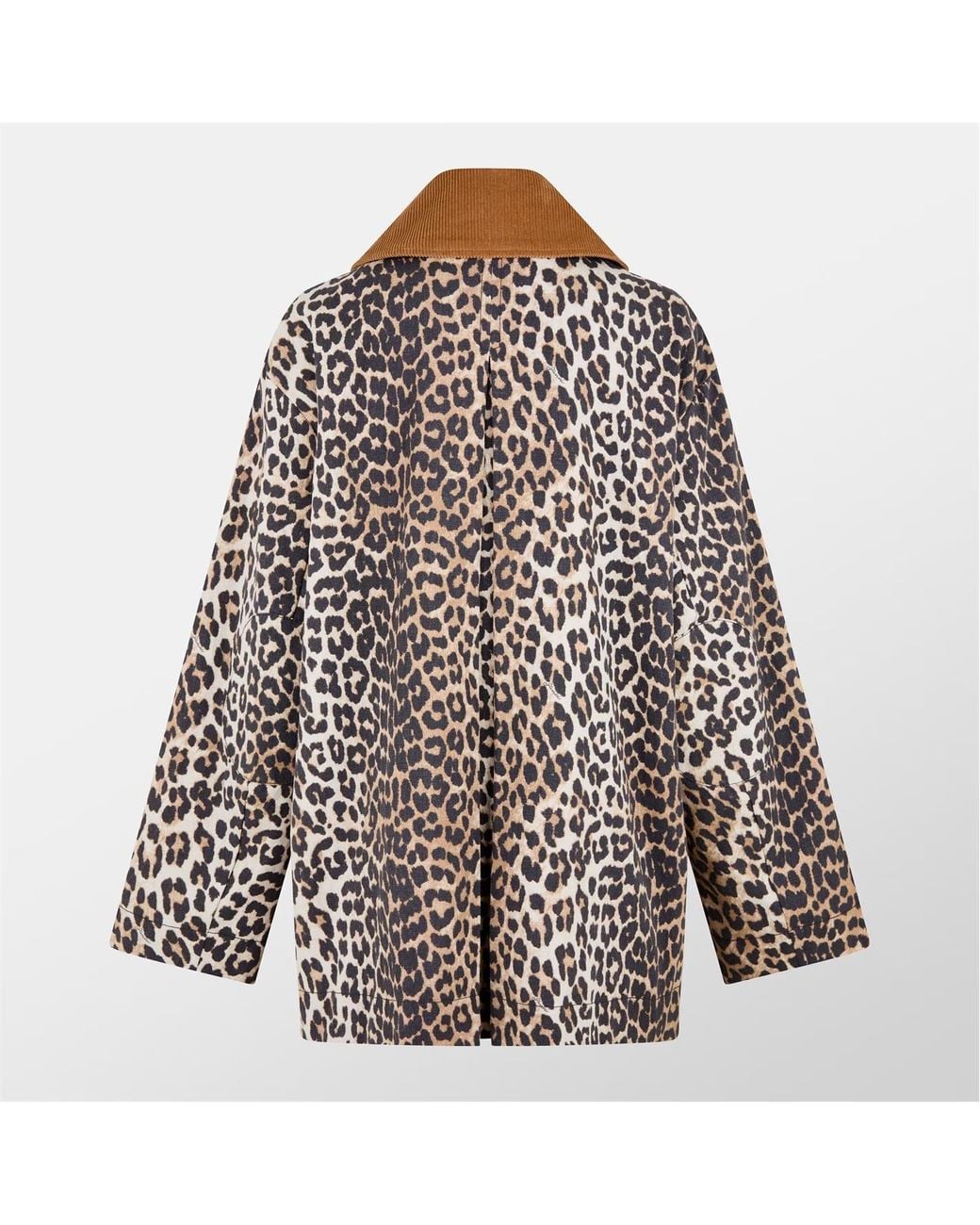 Ganni Multicolor Leopard Print Casual Jacket