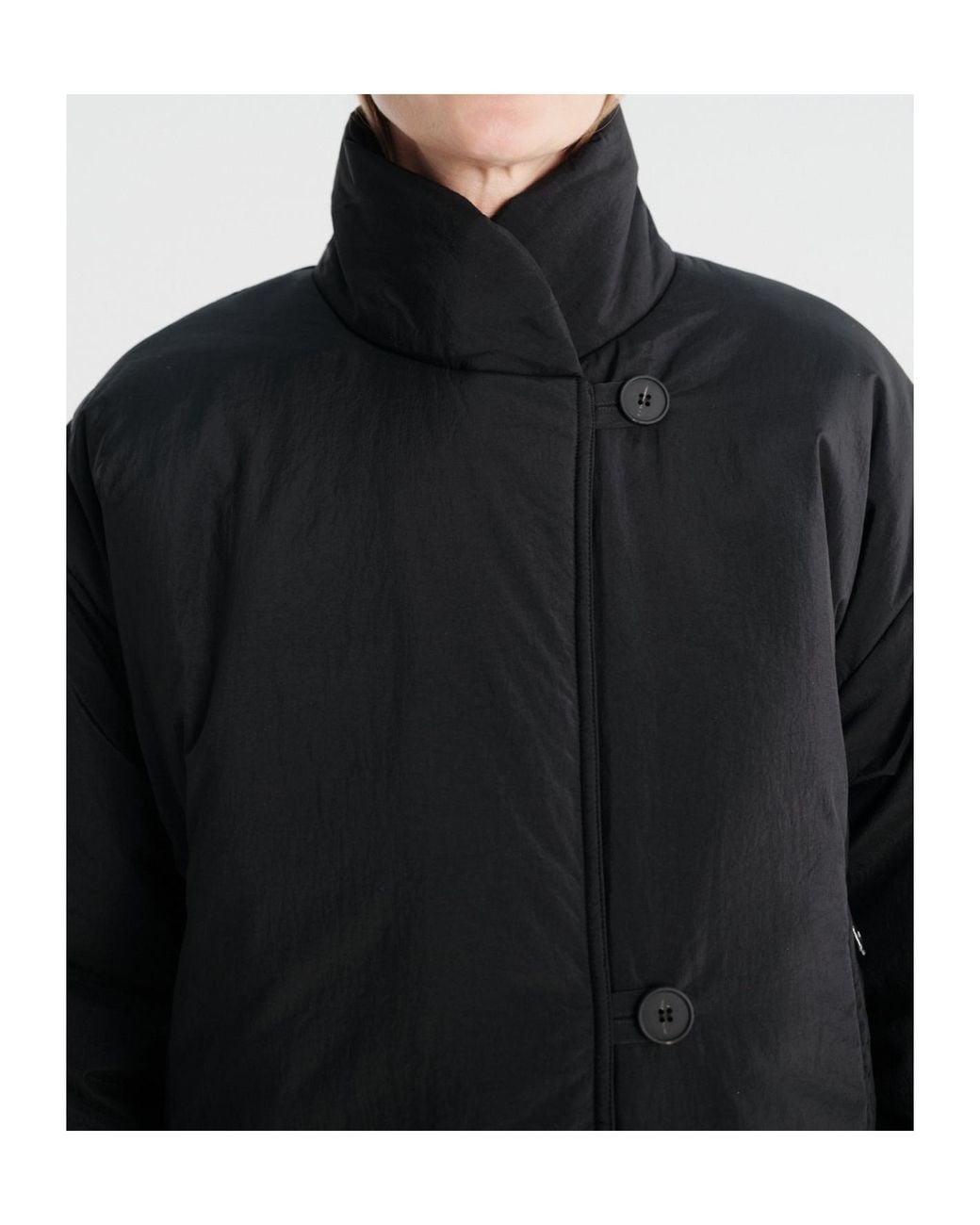 Studio Nicholson Black Cropped Quilted Jacket