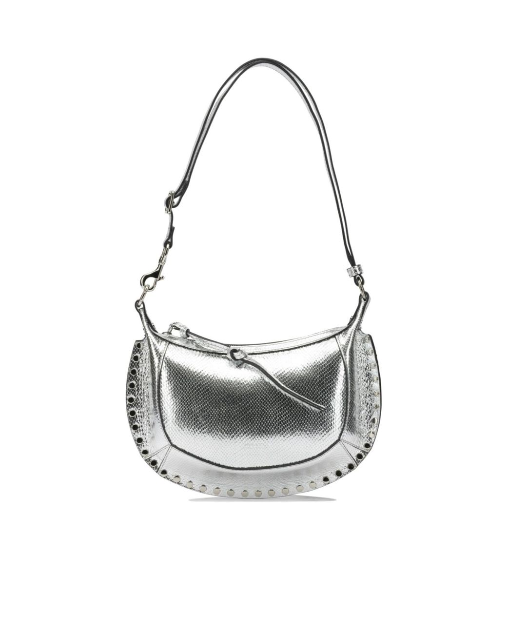 Isabel Marant White Oskan Moon Shoulder Bag