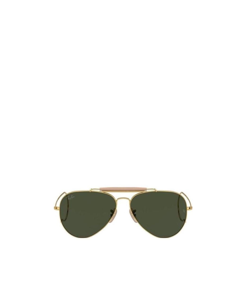 Ray-Ban Green Outdoorsman Aviator Frame Sunglasses for men