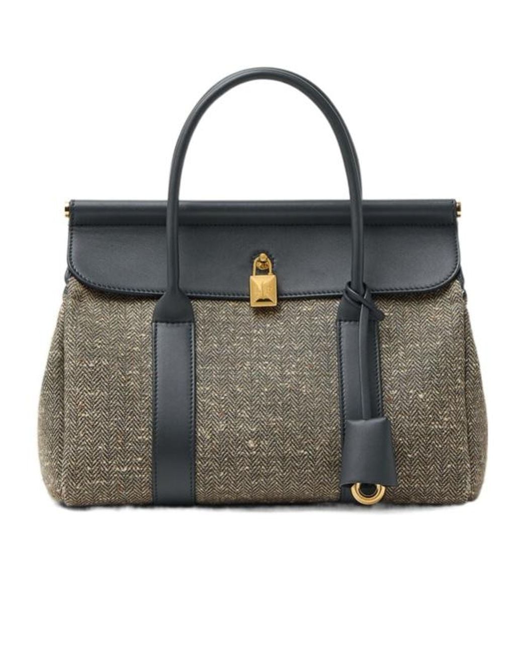 Loro Piana Black Loom Bag L25