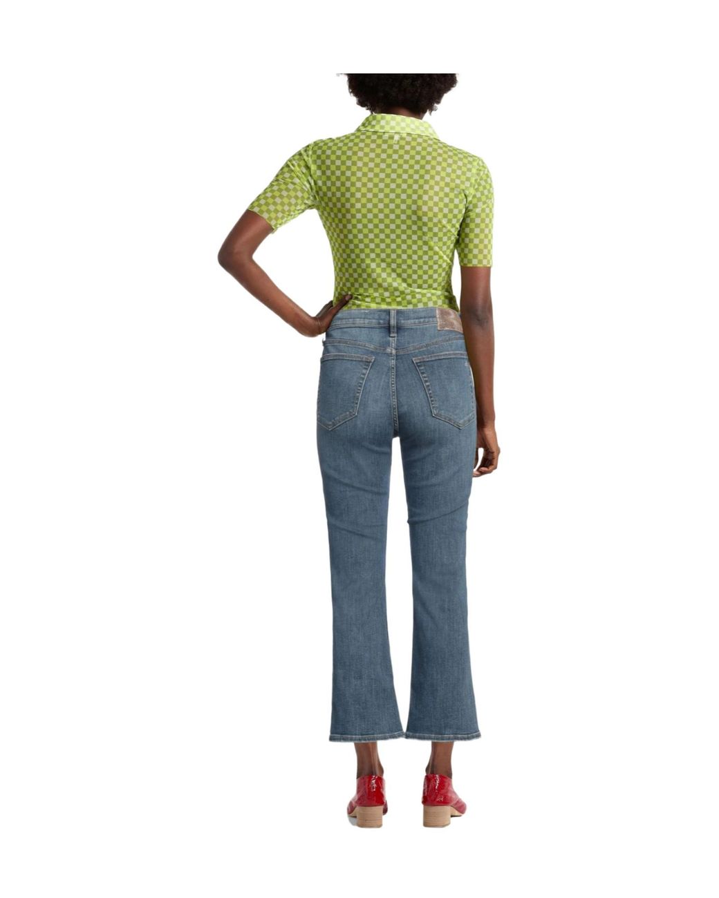 Rag & Bone Blue High-Waisted Bootcut Jeans