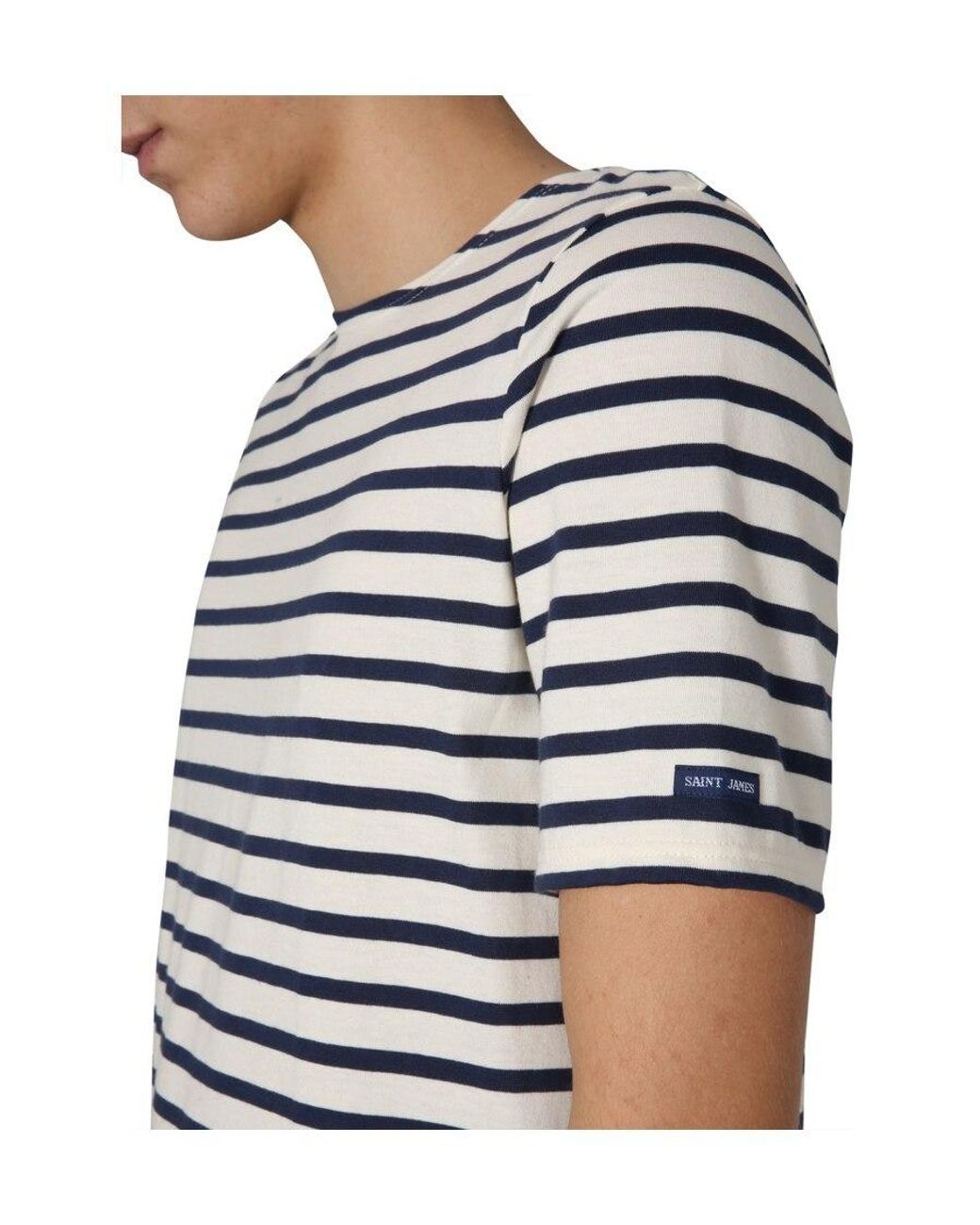 Saint James White Polo/ T-Shirt / Blouse for men