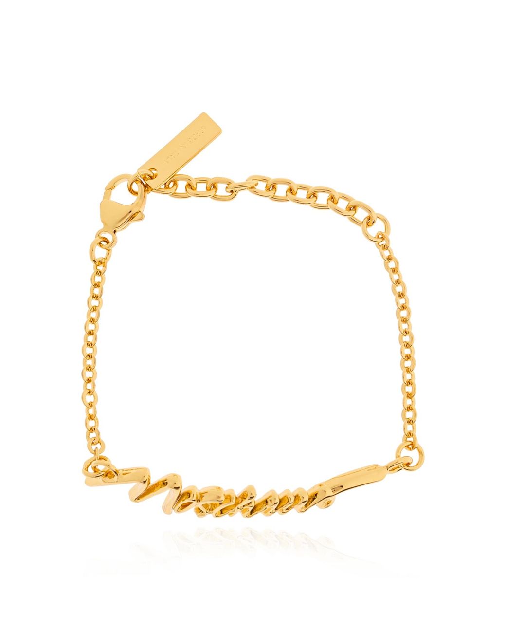 Moschino Metallic Logo Chain Bracelet