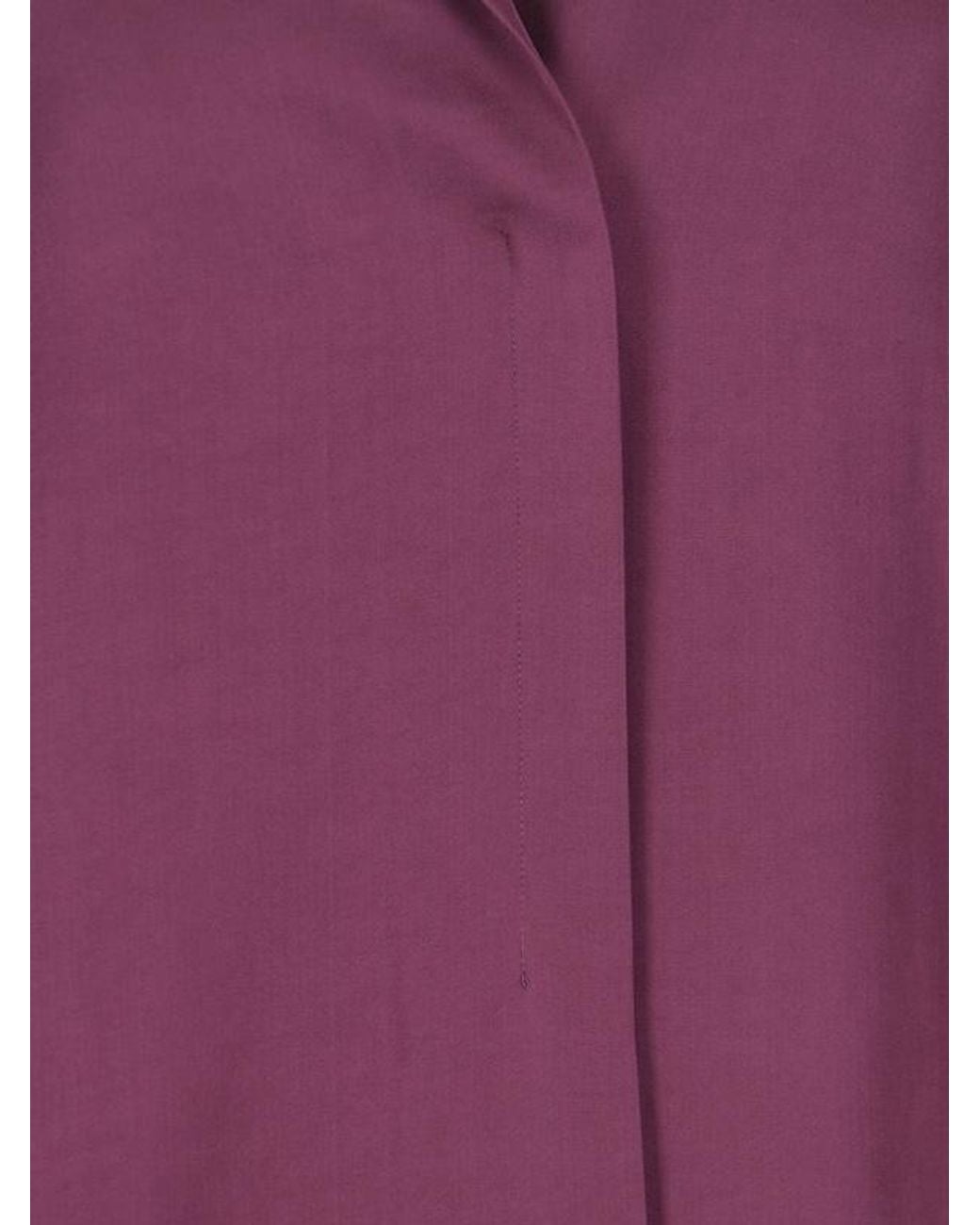 Dries Van Noten Purple Satin Shirt