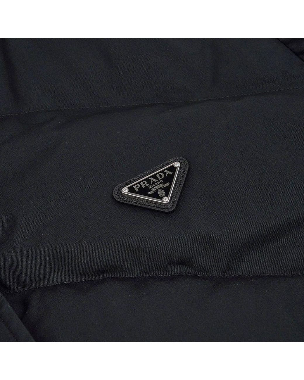 Prada Black Logo Down Jacket