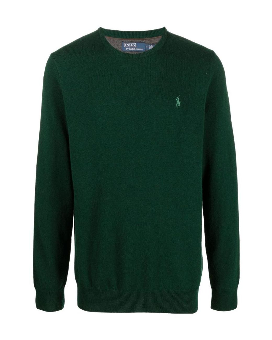Polo Ralph Lauren Green Logo Long-Sleeved Sweater for men