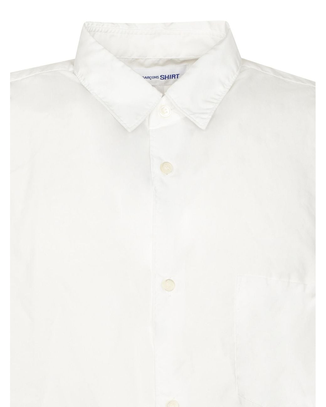 Comme des Garçons White Long-Sleeved Shirt for men