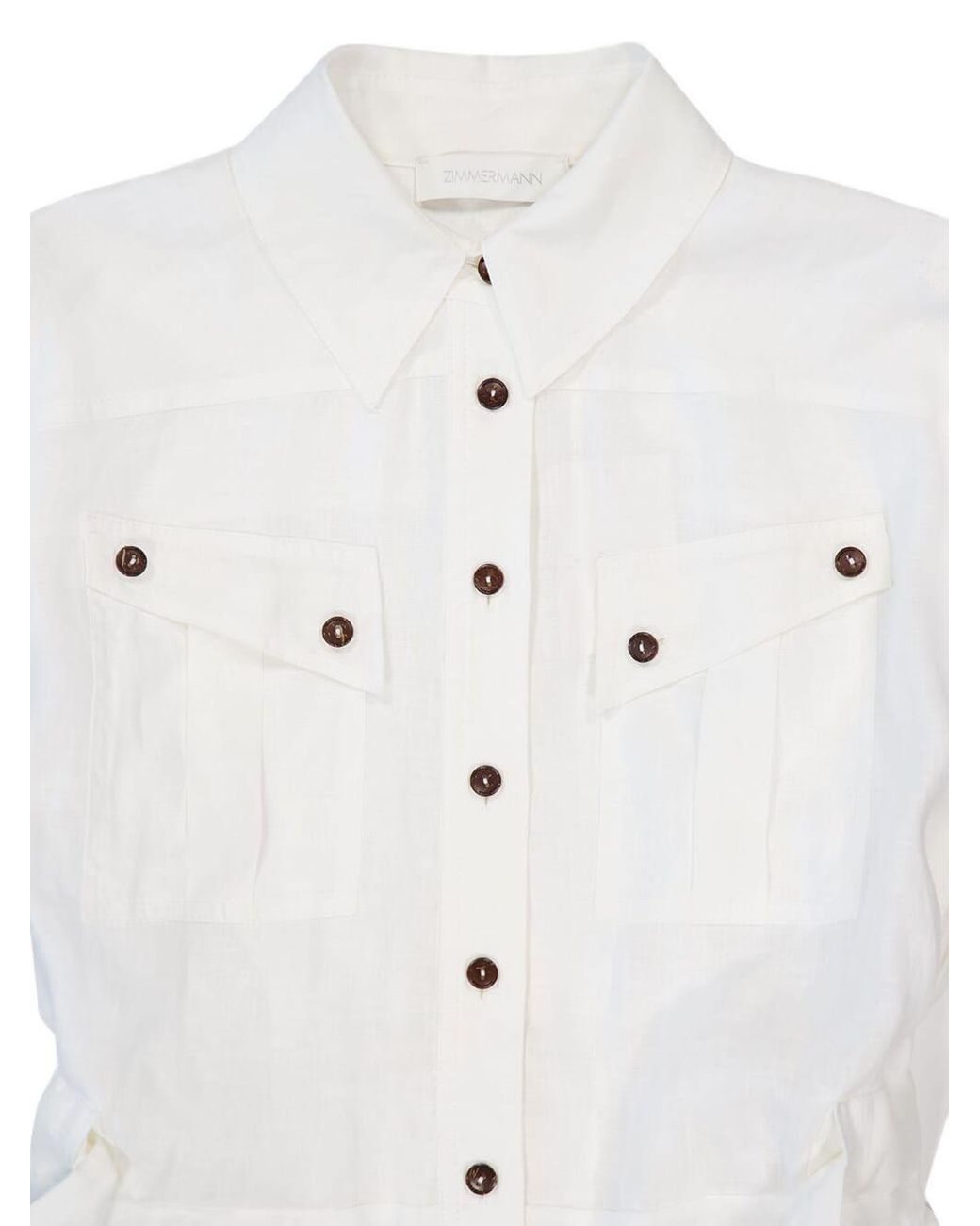 Zimmermann White Rhiannon Playsuit