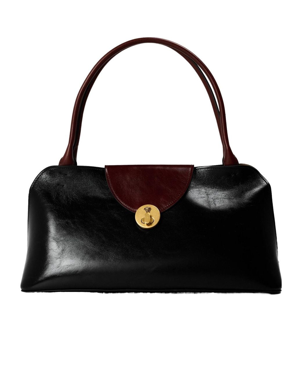 Versace Black Dark Pattern Shoulder Bag