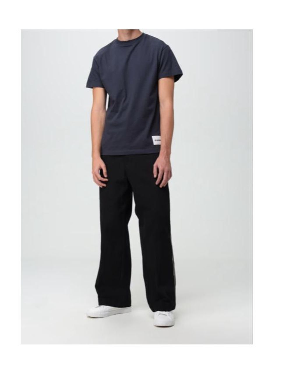 Jil Sander Blue Crew Neck T-Shirt for men