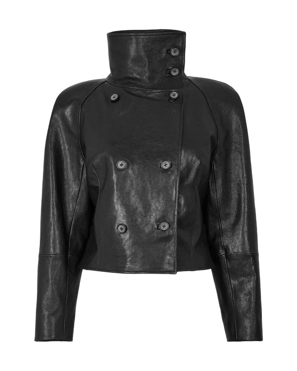 Magda Butrym Black Leather 04 Jacket