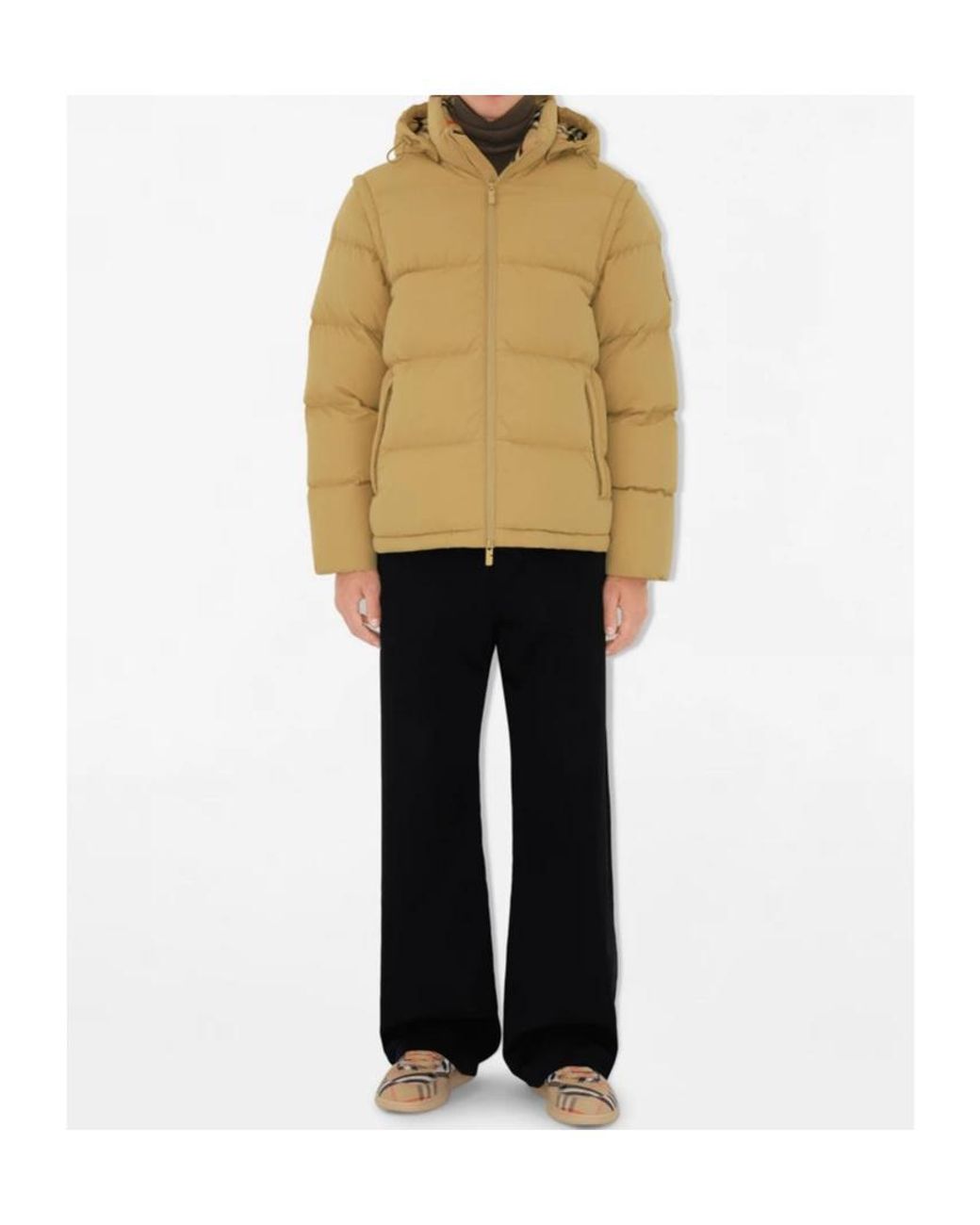 Burberry Natural Logo-Patch Puffer Jacket for men