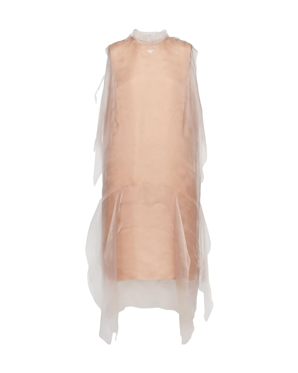 Prada White Layered Sleeveless Dress