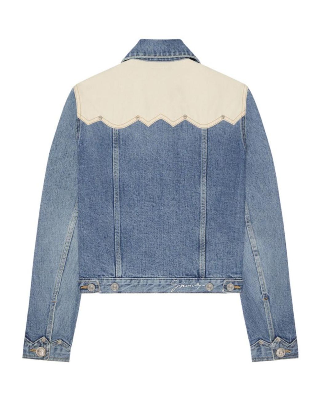 Givenchy Blue Collared Button-Up Denim Jacket