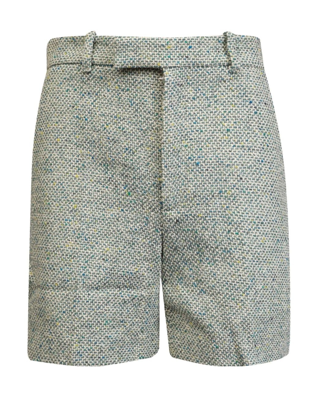 Gucci Gray Multitone Woven Casual Shorts