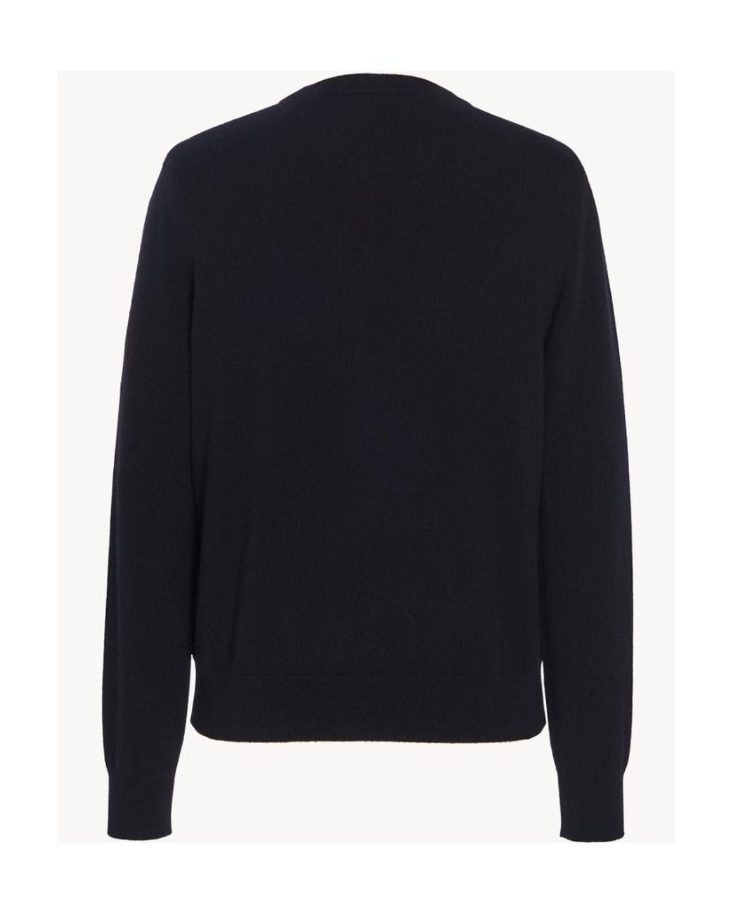 The Row Blue Crew Neck Cashmere Sweater for men