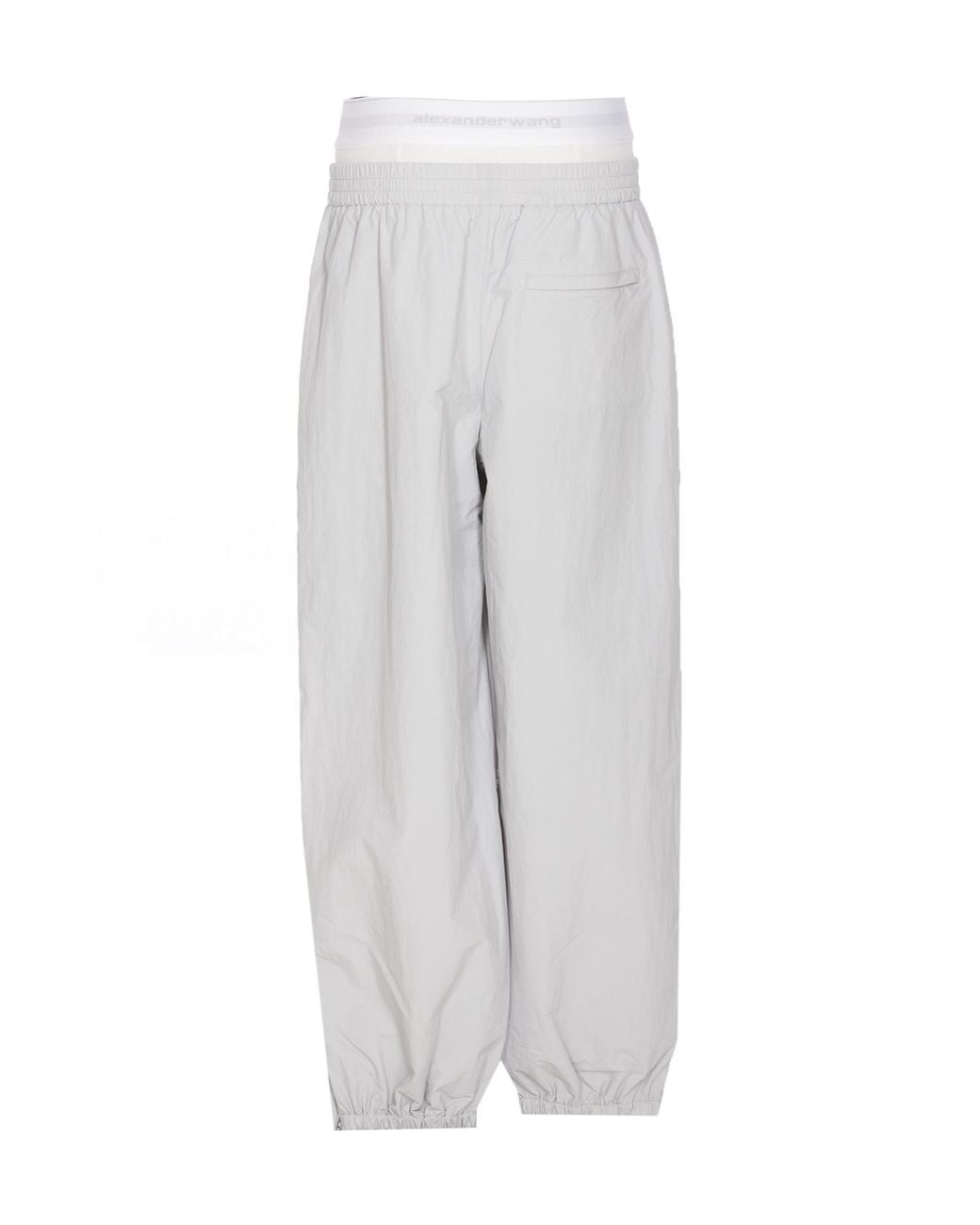 Alexander Wang White Mid-Rise Track Pants