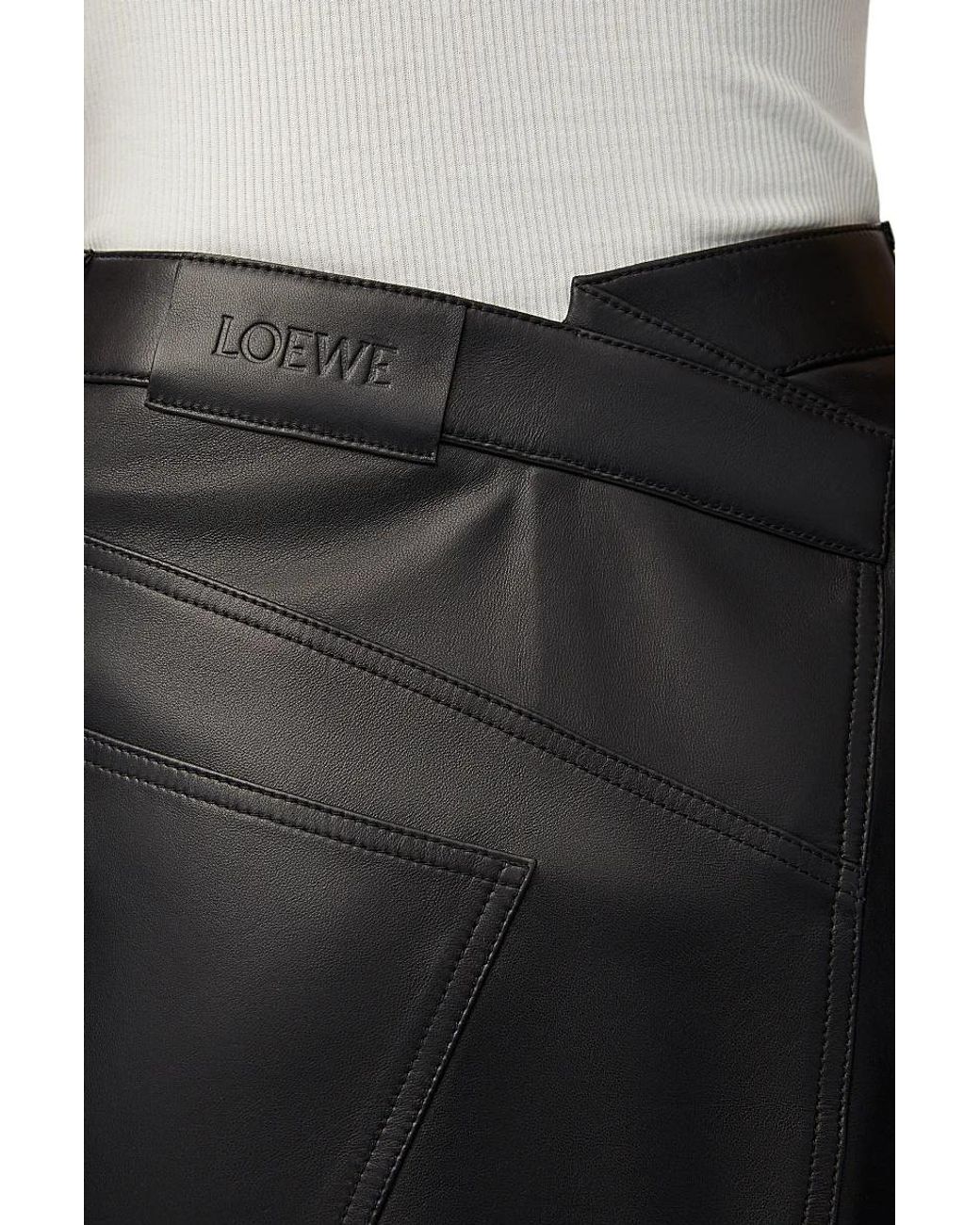 Loewe Black Asymmetric Skirt