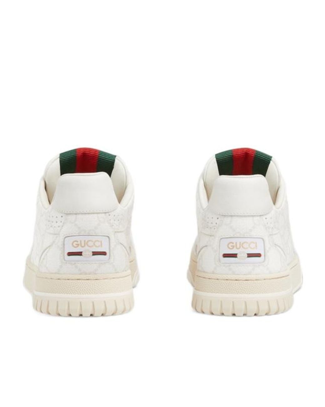 Gucci White Re-Web Low-Top Sneakers