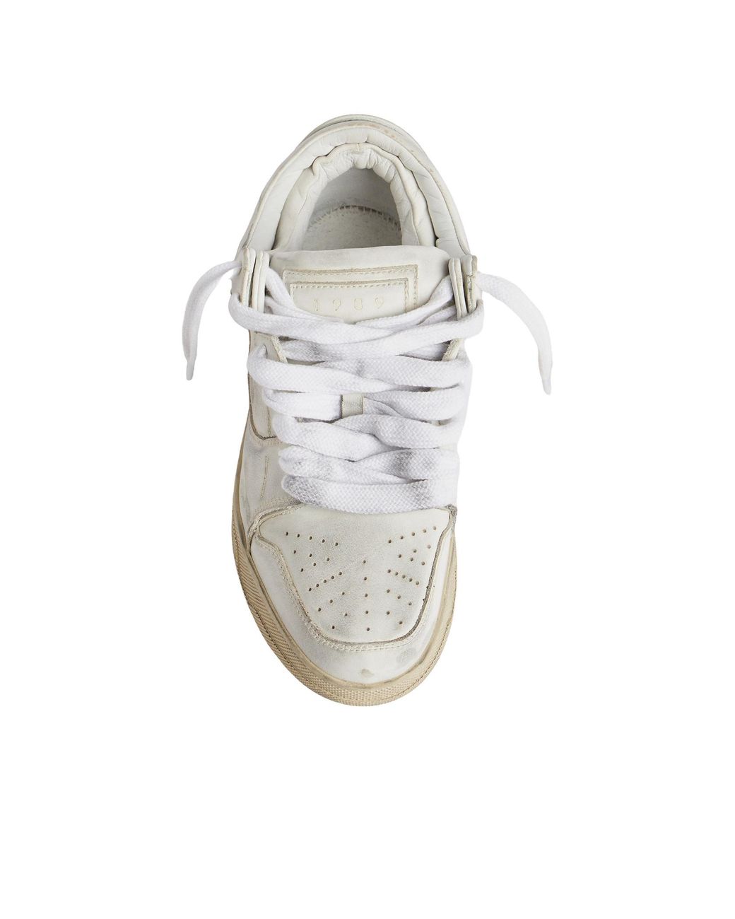 1989 STUDIO White Perforated Low-Top Sneakers for men