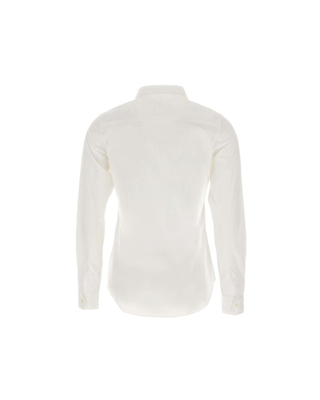 Aspesi White Buttoned Long-Sleeved Shirt