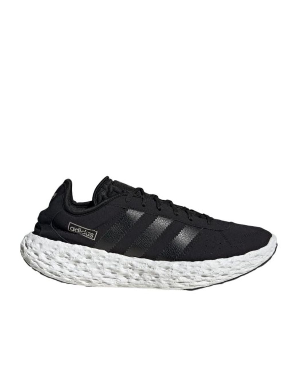 Adidas Black Zponge 3-Stripe Sneakers for men