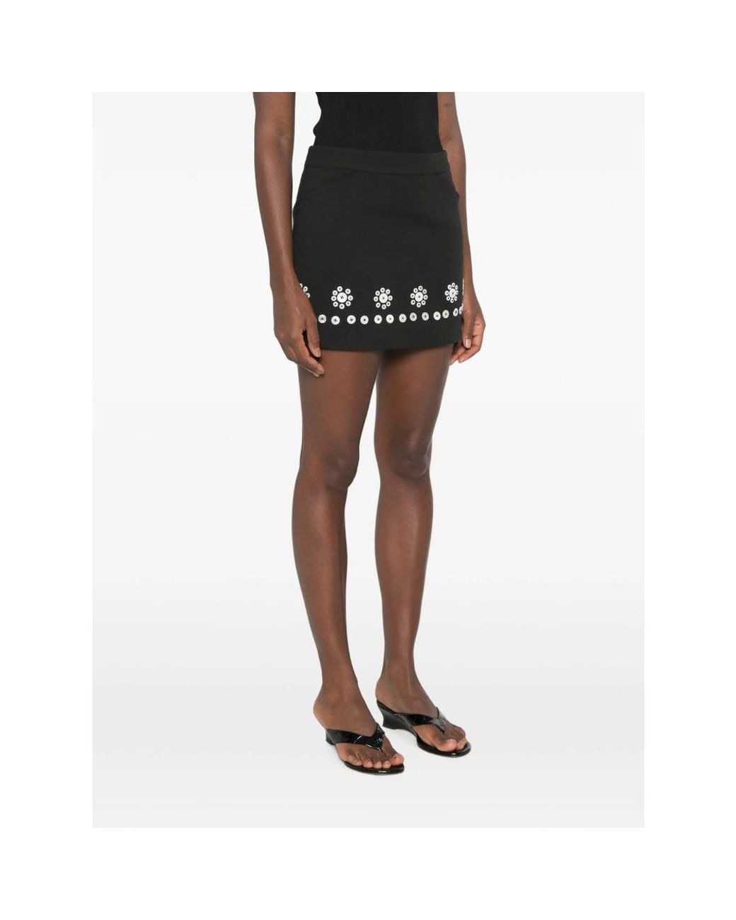 Stine Goya Black Patterned Skirt