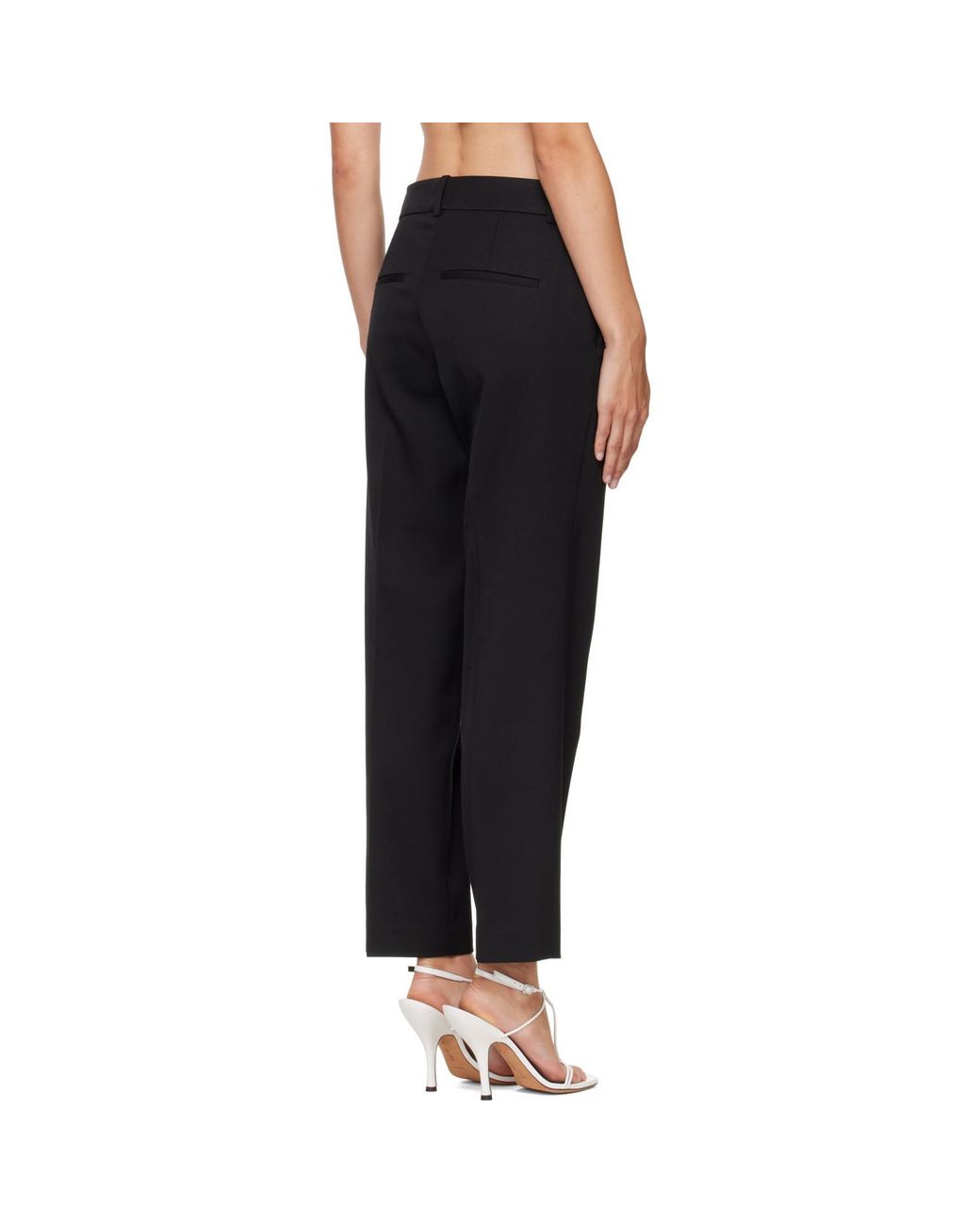 Rohe Black Mies Cigarette Leg Tailored Trousers