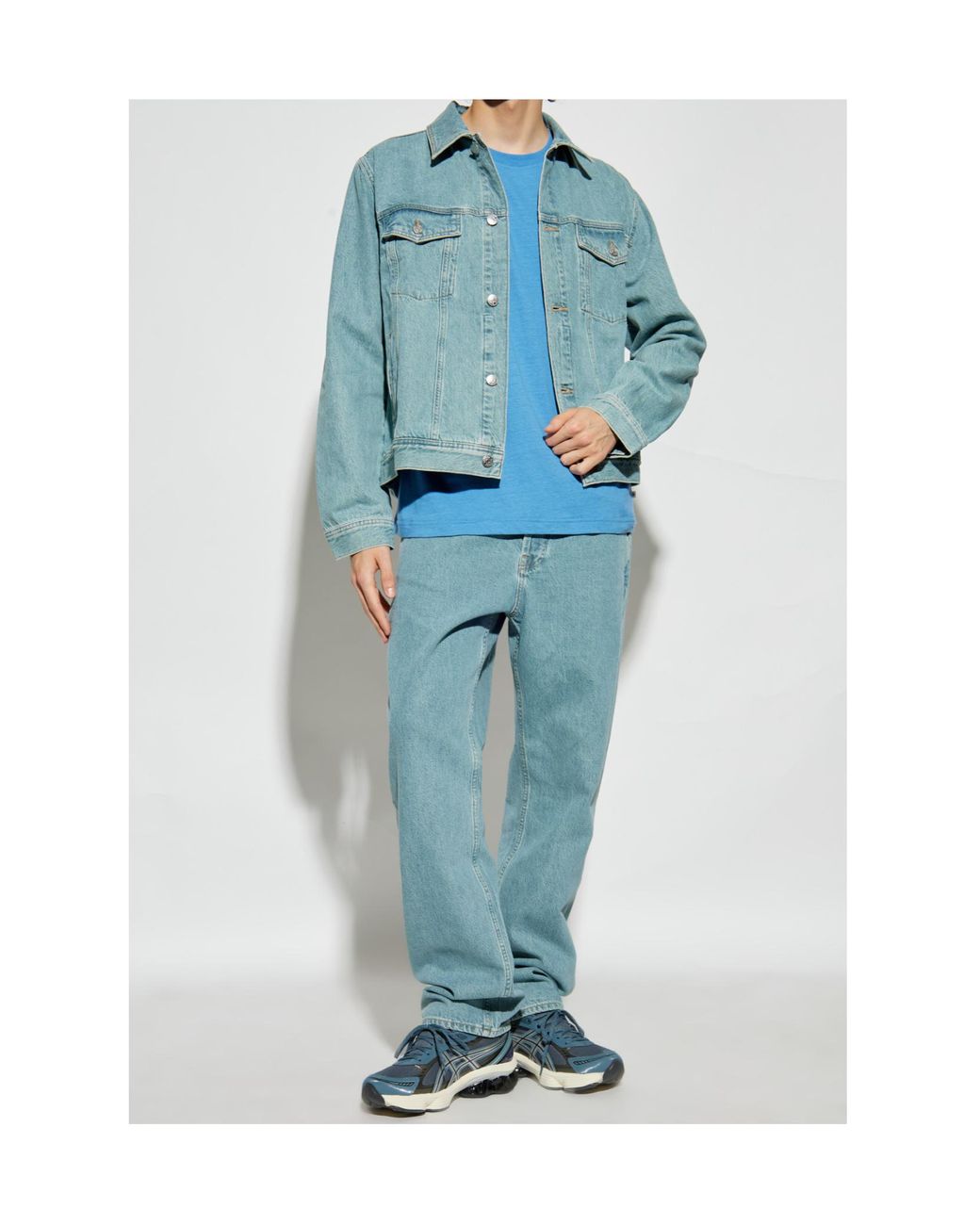 Samsøe & Samsøe Blue Samsøe Samsøe Crew Neck T-Shirt for men