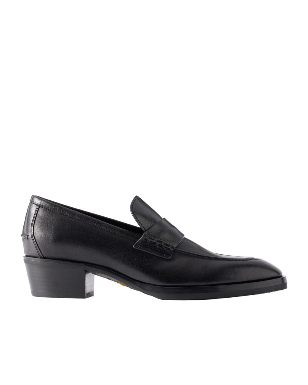 Jimmy Choo Black Glossy Leather Loafers