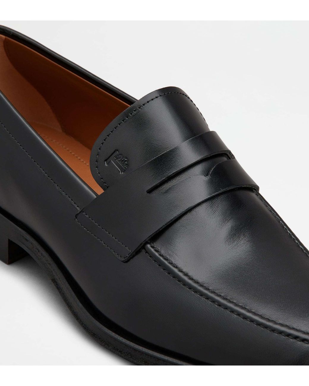 Tod's Black Logo Loafers for men