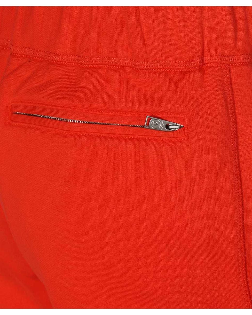 Lanvin Red Drawstring Straight Leg Trousers for men