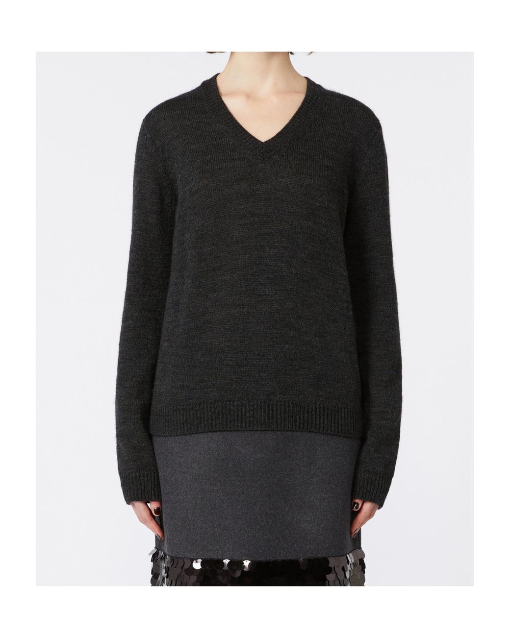 Weekend by Maxmara Black Brunate1234 V-Neck Sweater