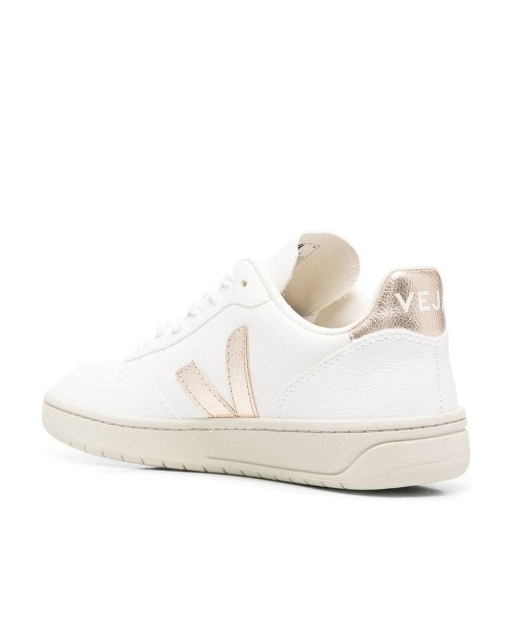 Veja White V-10 Low-Top Sneakers