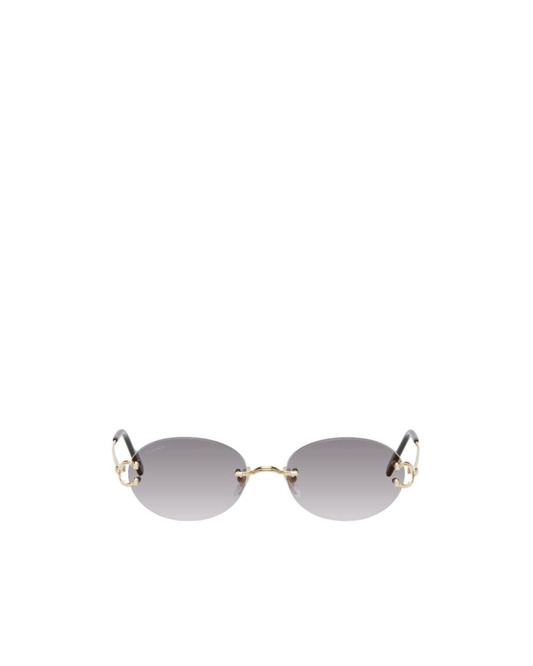 Cartier White Décor C Classique De Sunglasses