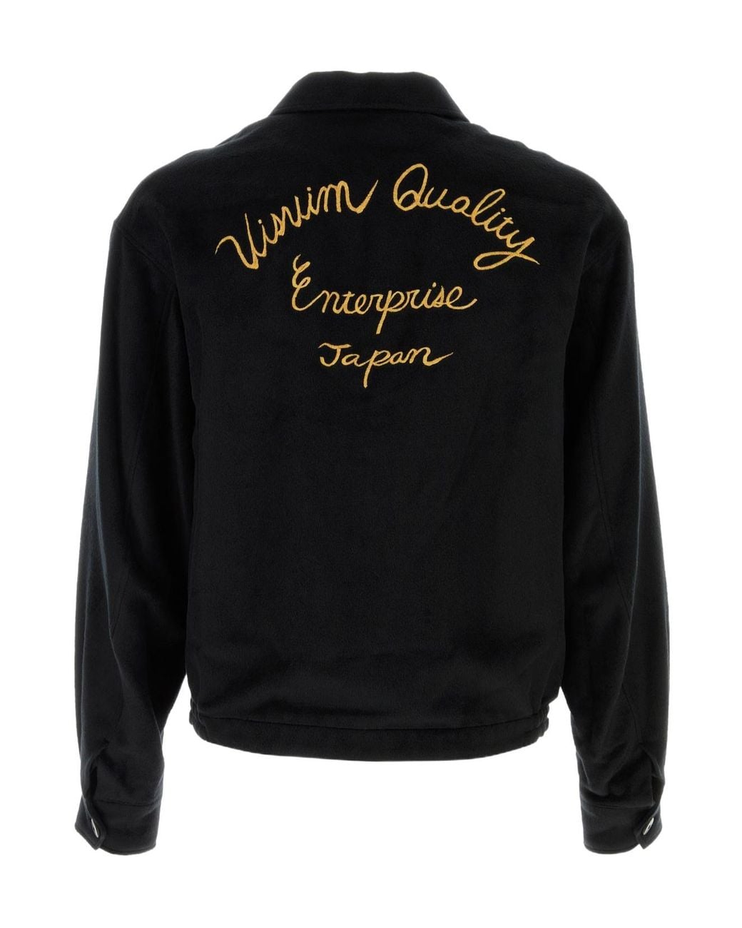 Visvim Black Embroidered Zipped Jacket for men