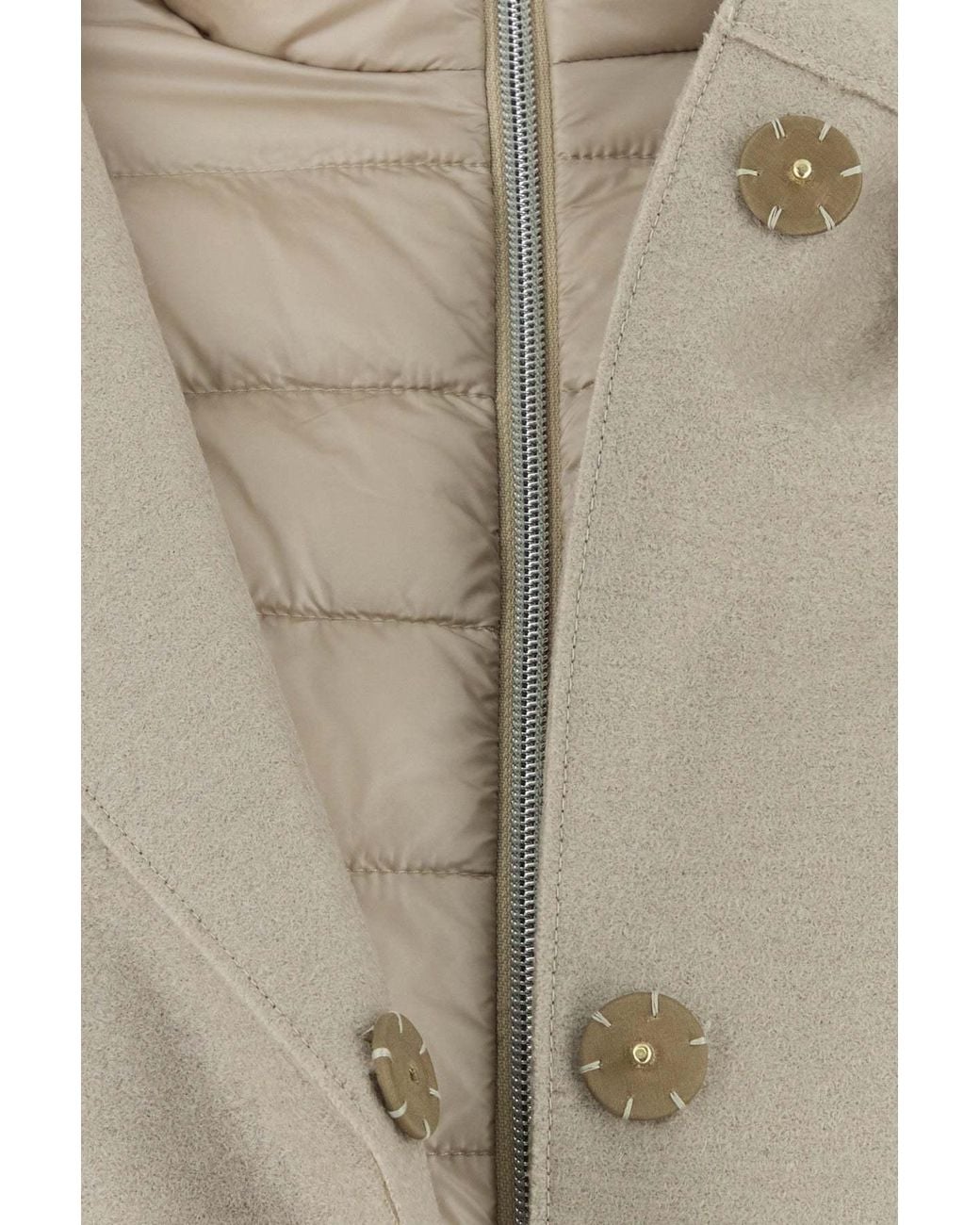 Herno Gray Double Layered Down Jacket